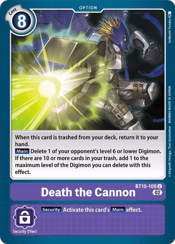 Death the Cannon (BT10-108 U), Xros Encounter — Digimon card price