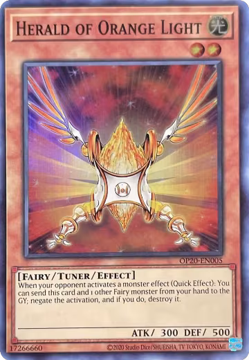 Herald of Orange Light (OP20-EN005) — card price