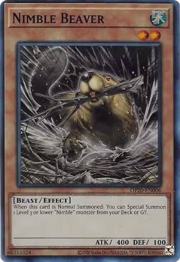 Nimble Beaver (OP20-EN006), OTS Tournament Pack 20 — Yu-Gi-Oh! card price
