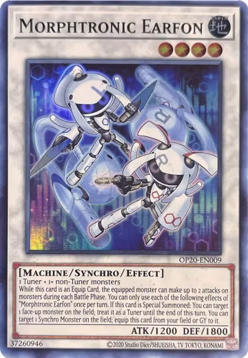 Morphtronic Earfon (OP20-EN009), OTS Tournament Pack 20 — Yu-Gi-Oh! card price