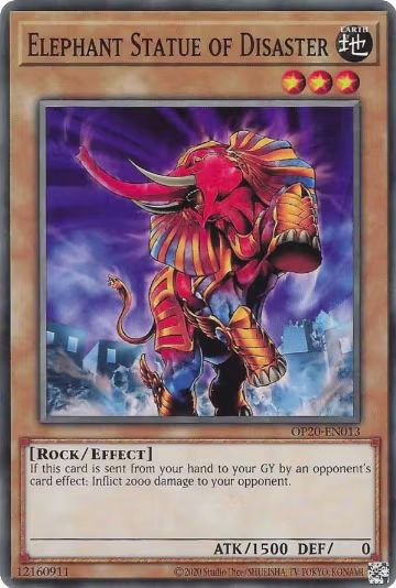 Elephant Statue of Disaster (OP20-EN013), OTS Tournament Pack 20 — Yu-Gi-Oh! card price