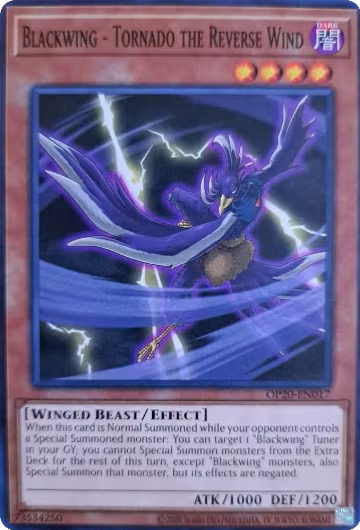 Blackwing - Tornado the Reverse Wind (OP20-EN017), OTS Tournament Pack 20 — Yu-Gi-Oh! card price