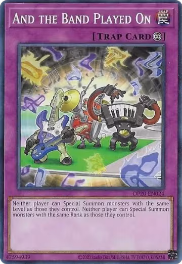 And the Band Played On (OP20-EN024), OTS Tournament Pack 20 — Yu-Gi-Oh! card price