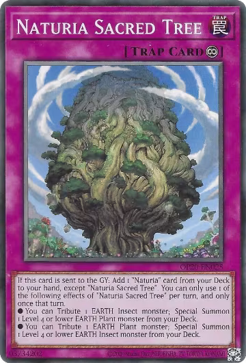 Naturia Sacred Tree (OP20-EN025), OTS Tournament Pack 20 — Yu-Gi-Oh! card price