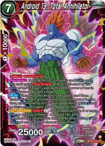Android 13, Total Annihilator (BT19-019), Fighter's Ambition — DB Super card price
