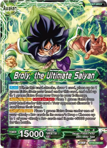 Broly // Broly, the Ultimate Saiyan (BT19-068), Fighter's Ambition — DB Super card price