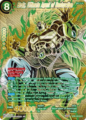 Broly, Ultimate Agent of Destruction (Premium Edition) (BT6-125) — card price