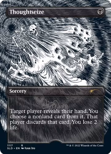 Thoughtseize (Borderless) (1117), Secret Lair Drop Series — Magic card price