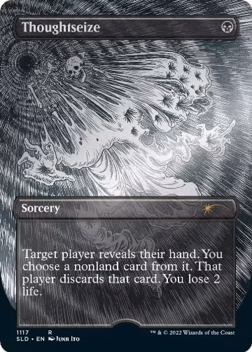Thoughtseize (Borderless) (Foil Etched) (1117), Secret Lair Drop Series — Magic card price