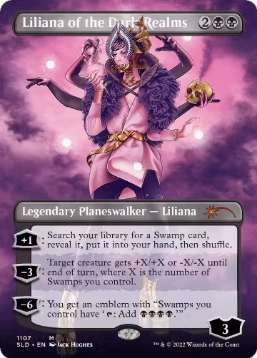 Liliana of the Dark Realms (Borderless) (1107), Secret Lair Drop Series — Magic card price