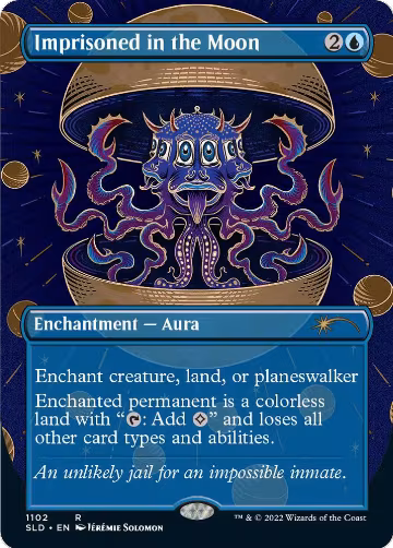 Imprisoned in the Moon (Borderless) (1102), Secret Lair Drop Series — Magic card price