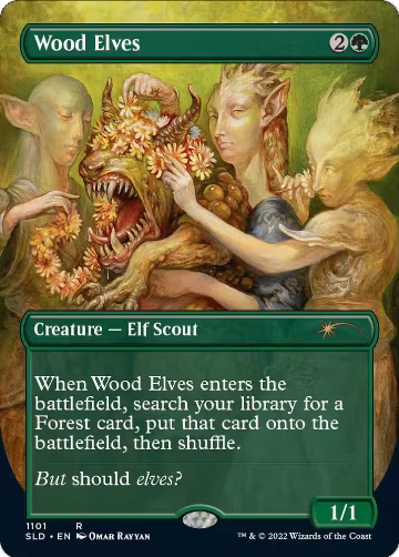 Wood Elves (1101) (1101), Secret Lair Drop Series — Magic card price