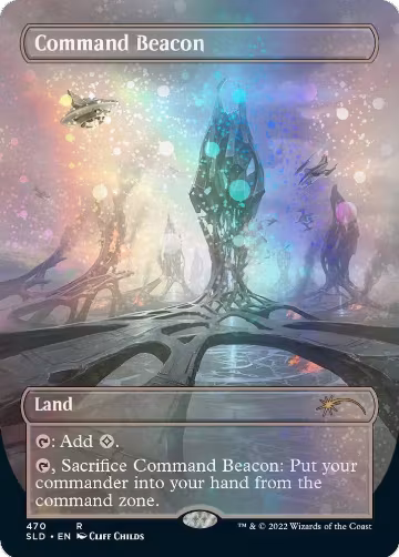Command Beacon (Borderless) (Galaxy Foil) (470), Secret Lair Drop Series — Magic card price