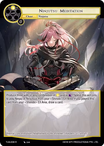 Ninjutsu Meditation (TUS-006 R), The Underworld of Secrets — Force of Will card price