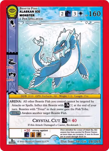 Alaskan Ice Monster (16/165), Seance: First Edition — MetaZoo card price