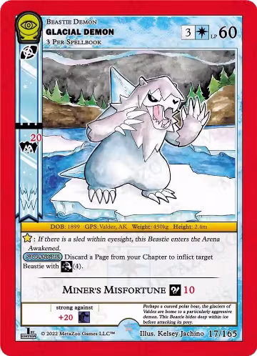 Glacial Demon (17/165), Seance: First Edition — MetaZoo card price