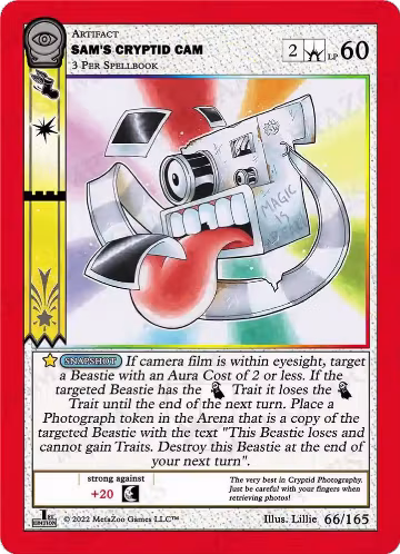 Sam's Cryptid Cam (66/165), Seance: First Edition — MetaZoo card price