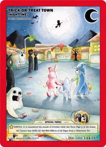 Trick-or-Treat Town (Nighttime) (144/163), Seance: First Edition — MetaZoo card price
