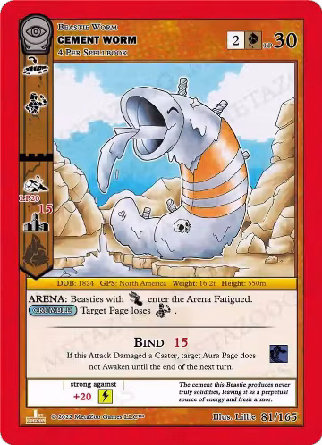 Cement Worm (81/165), Seance: First Edition — MetaZoo card price