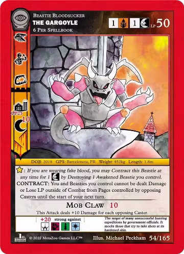 The Gargoyle (54/165), Seance: First Edition — MetaZoo card price
