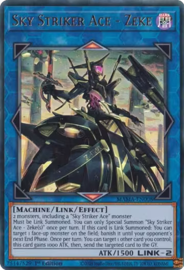 Sky Striker Ace - Zeke (MAMA-EN008), Magnificent Mavens — Yu-Gi-Oh! card price
