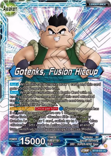 Son Goten & Trunks // Gotenks, Fusion Hiccup (BT19-035), Fighter's Ambition — DB Super card price
