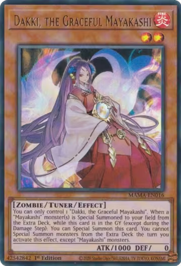 Dakki, the Graceful Mayakashi (MAMA-EN016), Magnificent Mavens — Yu-Gi-Oh! card price