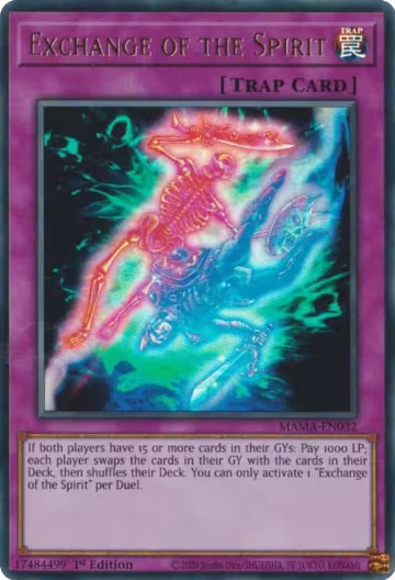 Exchange of the Spirit (MAMA-EN032), Magnificent Mavens — Yu-Gi-Oh! card price
