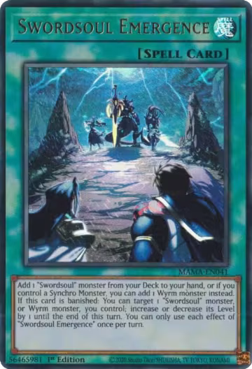 Swordsoul Emergence (MAMA-EN041), Magnificent Mavens — Yu-Gi-Oh! card price