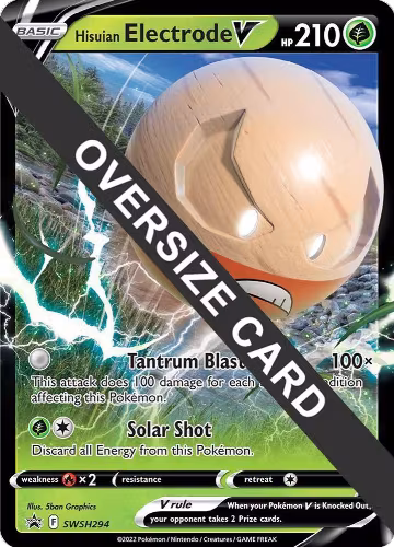Hisuian Electrode V - SWSH294 (SWSH294), Jumbo Cards — Pokémon card price