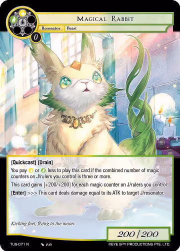 Magical Rabbit (TUS-071 N), The Underworld of Secrets — Force of Will card price
