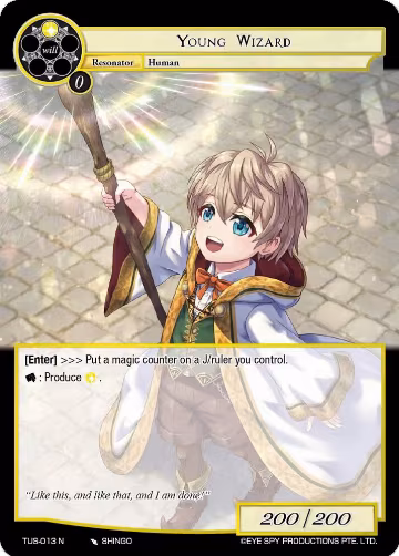 Young Wizard (TUS-013 N), The Underworld of Secrets — Force of Will card price