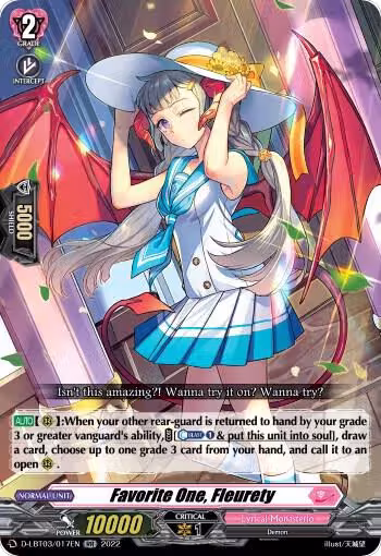 Favorite One, Fleurety (D-LBT03/017EN), D-LBT03: Lyrical Monasterio ~Summertime Memories!~ — Vanguard card price