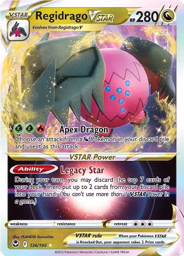 Regidrago VSTAR (136/195), Silver Tempest — Pokémon card price