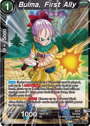 Bulma, First Ally (BT19-135), Fighter's Ambition — DB Super card price