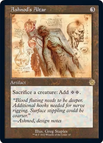 Ashnod's Altar (Schematic) (67), The Brothers' War: Retro Frame Artifacts — Magic card price