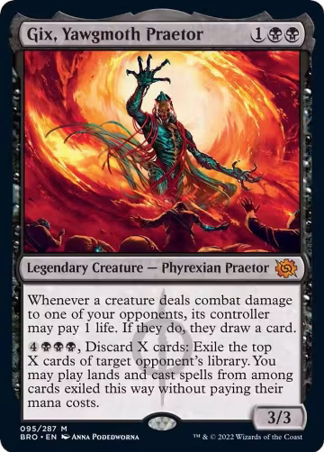 Gix, Yawgmoth Praetor (95), The Brothers' War — Magic card price