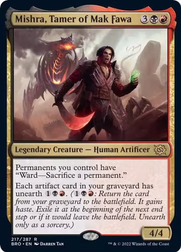 Mishra, Tamer of Mak Fawa (217), The Brothers' War — Magic card price