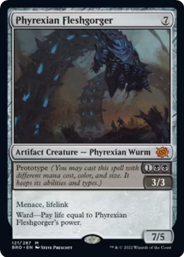 Phyrexian Fleshgorger (121), The Brothers' War — Magic card price