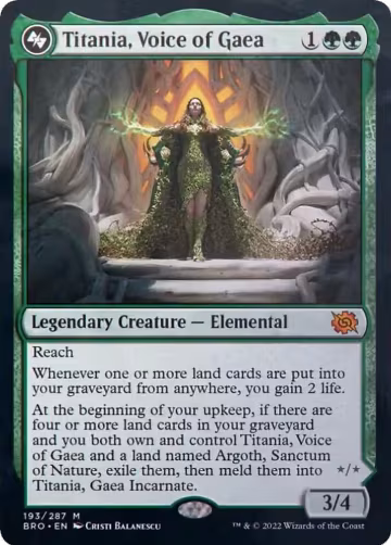 Titania, Voice of Gaea (193), The Brothers' War — Magic card price