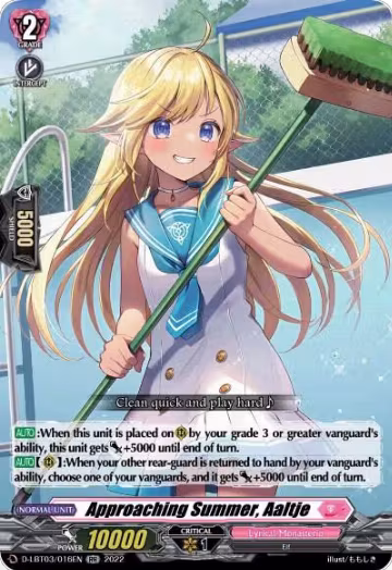 Approaching Summer, Aaltje (D-LBT03/016EN), D-LBT03: Lyrical Monasterio ~Summertime Memories!~ — Vanguard card price