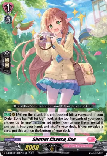 Shutter Chance, Ilse (D-LBT03/020EN), D-LBT03: Lyrical Monasterio ~Summertime Memories!~ — Vanguard card price