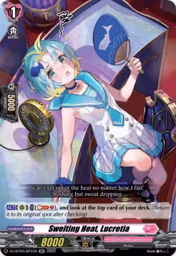 Swelting Heat, Lucretia (D-LBT03/021EN), D-LBT03: Lyrical Monasterio ~Summertime Memories!~ — Vanguard card price