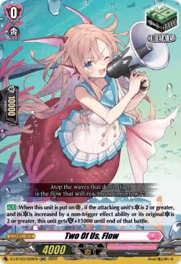 Two Of Us, Flow (D-LBT03/028EN), D-LBT03: Lyrical Monasterio ~Summertime Memories!~ — Vanguard card price