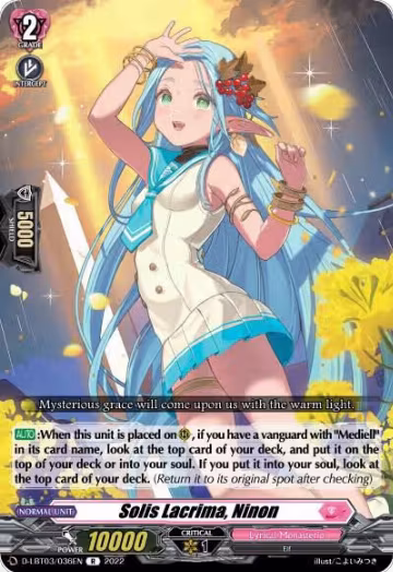 Solis Lacrima, Ninon (D-LBT03/036EN), D-LBT03: Lyrical Monasterio ~Summertime Memories!~ — Vanguard card price