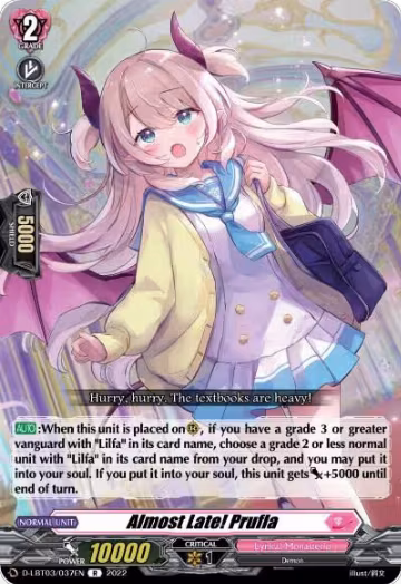 Almost Late! Prufla (D-LBT03/037EN), D-LBT03: Lyrical Monasterio ~Summertime Memories!~ — Vanguard card price