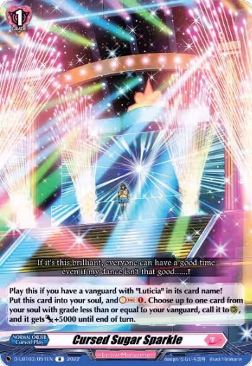 Cursed Sugar Sparkle (D-LBT03/051EN), D-LBT03: Lyrical Monasterio ~Summertime Memories!~ — Vanguard card price