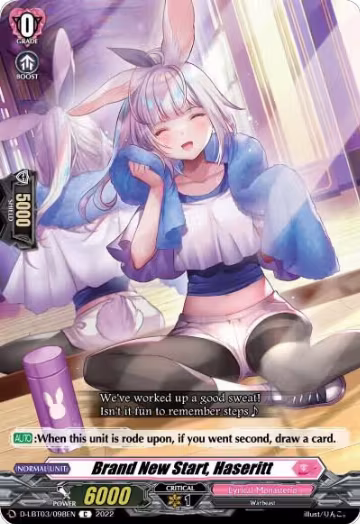 Brand New Start, Haseritt (D-LBT03/098EN), D-LBT03: Lyrical Monasterio ~Summertime Memories!~ — Vanguard card price
