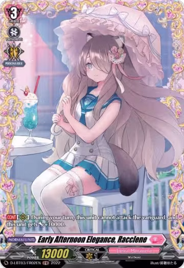 Early Afternoon Elegance, Racclene (FR) (D-LBT03/FR02EN), D-LBT03: Lyrical Monasterio ~Summertime Memories!~ — Vanguard card price