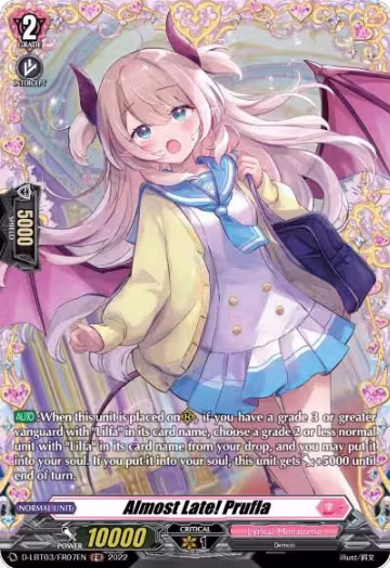 Almost Late! Prufla (FR) (D-LBT03/FR07EN), D-LBT03: Lyrical Monasterio ~Summertime Memories!~ — Vanguard card price